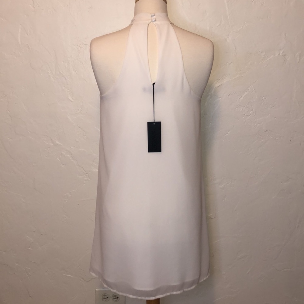 Mixology This is Love Decker White Front Cross Dress Women’s Size Small - Picture 3 of 8